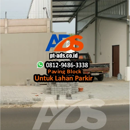 Lahan Parkir Menggunakan Paving Block